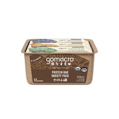 GoMacro MacroBar Organic Vegan Protein Bars – Protein Variety Pack (2.3-2.4 O…