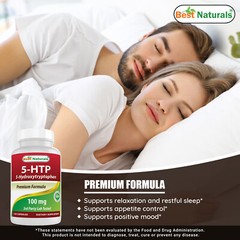 2 Pack Best Naturals 5-HTP 100 mg 120 Capsules