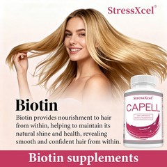 Capell Hair Health Supplement – Hair Follicle & Growth Support,Reduces Breakage