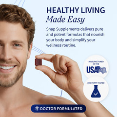 Snap Prostate Health & Nitric Oxide Chews for Men Urinary Support MADE IN USA
