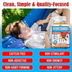 Focus Kids Gummies for Kids Brain Focus Support,Attention,Focus Brain60-20/12/25