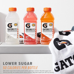 Gatorlyte Electrolyte Drink Variety Pack – 12 Low Sugar Bottles