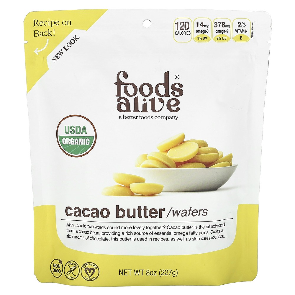 Cacao Butter Wafers, 8 oz (227 g)