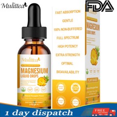 Natural Magnesium Glycinate Drops 2000mg of Magnesium Complex Supplyment