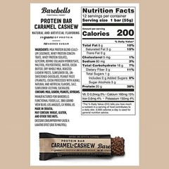 Barebells Protein Bar Caramel Cashew 12 Bars Barebell Bars