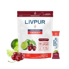 Electrolyte Drink Mix Powder – 15 Sticks, Sugar Free Hydration, Caffeine & Amino