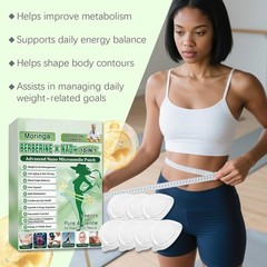 10-in-1 Moringa Berberine Weight Loss Patch Nano Microneedle Slimming 7pcs