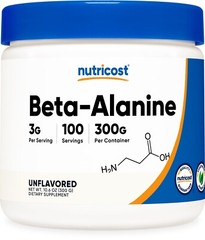 Nutricost Beta Alanine Powder 300 Grams – Pure Beta-Alanine