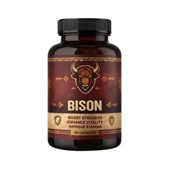 Primal Edge Bison, Primal American Bison Extract Capsules – 60 Capsules (1pack)