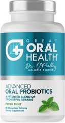 Oral Probiotics Chewable Tablets BLIS K12 M18 60ct Bad Breath