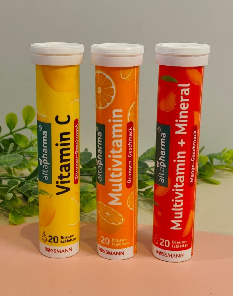 Altapharma Effervescent Tablets Set 3×20 Vitamins C Multivitamin Mineral Tablets