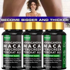 3 pack Maca Panax Ginseng TongkatAli Extract Strong Natural Testosterone Booster