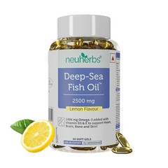 Deep Sea Omega 3 Fish Oil -Omega 3 Supplement Triple Strength 2500 Mg t420