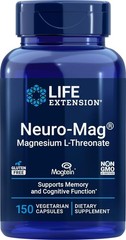 Life Extension Neuro-Mag Magtein Magnesium L-Threonate 150 Vegetarian Capsules