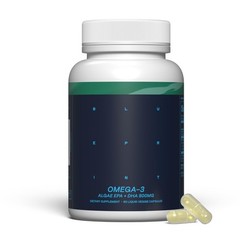 Blueprint Bryan Johnson Omega-3 – Vegan Algae 60 Count (Pack of 1), Clear