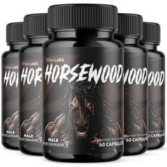 (5 Pack) Horsewood Advanced Male Health Support Formula Horse Wood 300 Capsules