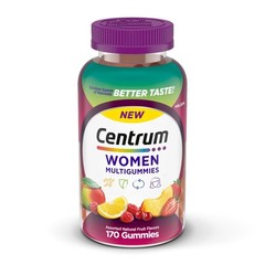 Centrum Women’s Multivitamin Gummies, Natural Fruit Flavor, Assorted Fruit