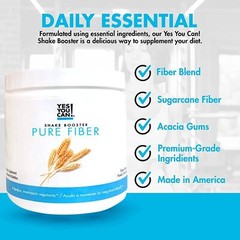 Yes You Can! Shake Booster Pure Fiber, Add to Complete Meal Replacement Shake…