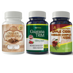Cinnamon Bark Apple Cider Vinegar Guarana Extract Weight Management Supplement