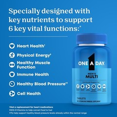 One A Day Multivitamin for Men – Daily Mens Multivitamins with Vitamin D, Zinc,