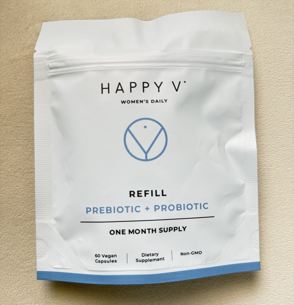 Happy V Women’s Daily Prebiotic + Probiotic Refill Best By 12/2026