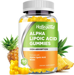 Alpha Lipoic Acid Gummies 1000Mg with Biotin, High Absorption Chewable ALA Suppl
