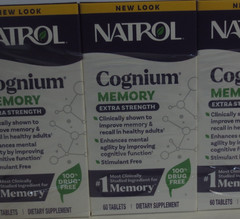 Natrol Cognium Memory Extra Strength, Brain Memory Supplements, 60 Tablets