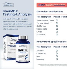 3 Packs 1MD Nutrition LiverMD – Liver Support Supplement New | Exp 11/2027
