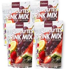 4x Electrolytes Powder Hydration Packets | Sugar Free Recovery Electrolyte Drink