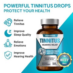 Natural Tinnitus Relief Capsules – Reduce Ringing Ears, Improve Sleep & Focus, 1