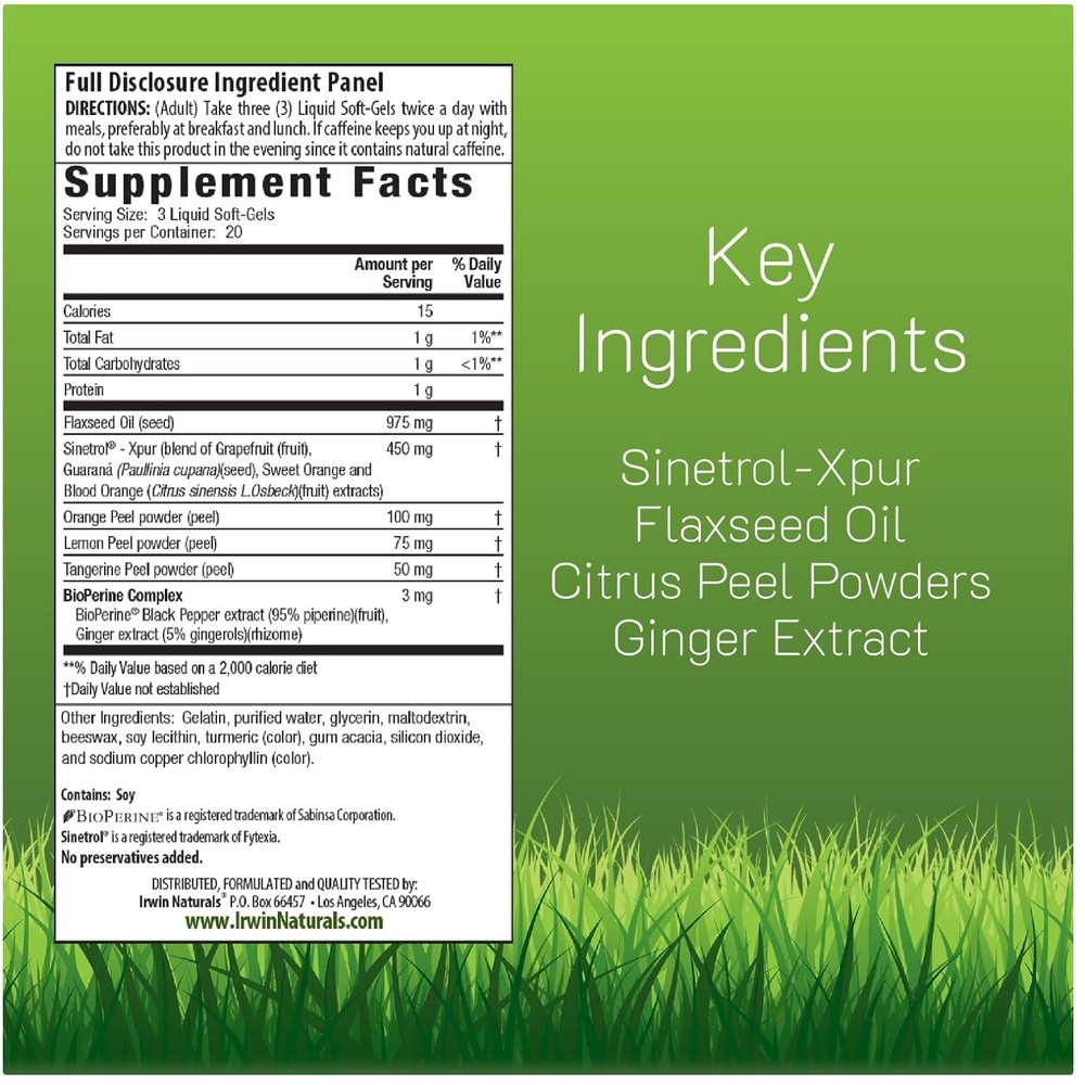 Flaxseed Oil Body Composition Support – 120 Soft-Gels