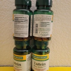 4 Packs NATURE’S BOUNTY Lutein 40 mg 30 Rapid Release Softgels Each 120 Total