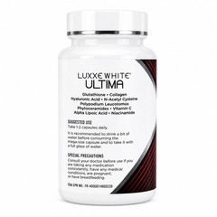 Luxxe White Enhanced Glutathione 500mg Glutathione per Capsule, 60 ct