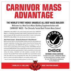 Protein Powder Gainer Anabolic Beef Vanilla Caramel 10 Pound MuscleMeds Carnivor