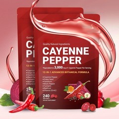 Cayenne Softgels Supplement, Supports Leg VeinHeart and Blood Vessel US Pepper