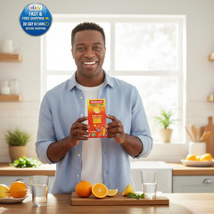 Vitamin C + Zinc, Effervescent Tablets 20 Count (Pack of 1), Orange