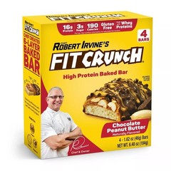 High Protein Baked Bar, Chocolate Peanut Butter, 16g Protein, 1.62 oz, 4 Count