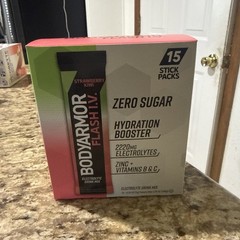 Flash IV Electrolyte Packets, Strawberry Kiwi Zero Sugar Drink Mix, Single S…