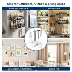 Drywall Anchors and Screws Kit – 264PCS Screws and Anchors for Wall, Drywa
