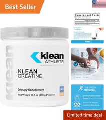 Klean Creatine Powder – NSF Certified, 11.1oz Unflavored for Muscle Strength