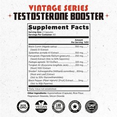 Old School Labs 3 Pack Testosterone Booster 360 Capsules with Clinical Shoden