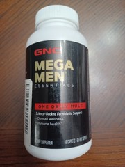 GNC Mega Men Essentials One Daily Multivitamin 60 Caplets Exp. 02/2027
