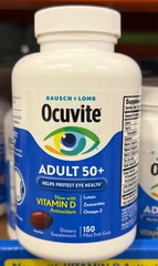 Bausch + Lomb Ocuvite Adult 50+ Eye Vitamin & Mineral Supplement 150 Softgels