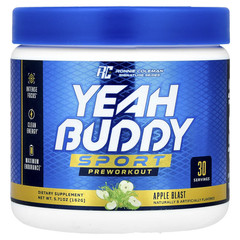 , Yeah Buddy Sport, Preworkout, Apple Blast, 5.71 Oz (162 G)