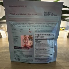 Project SuperHuman MindFlex Brain Optimization Gummies Focus Mood Strawberry 60