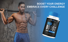 (3 Pack) Iron Boost Pro High Performance Supplement, IronBoost (180 Capsules)