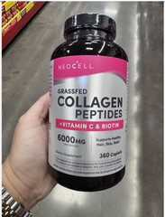 NeoCell Grassfed Collagen Peptides 6000mg Vitamin C Biotin 360 Caplets