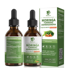 2 Pack Moringa Oleifera Leaf Organic Extract Drop Support Immune & Digestive