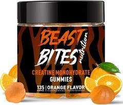BEAST BITES Nutrition Creatine Monohydrate Gummies for Men & Women – 5g of Crea