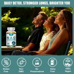 NAC (N-Acetyl Cysteine) 600mg Supports Antioxidant Detoxifying Lung Health
